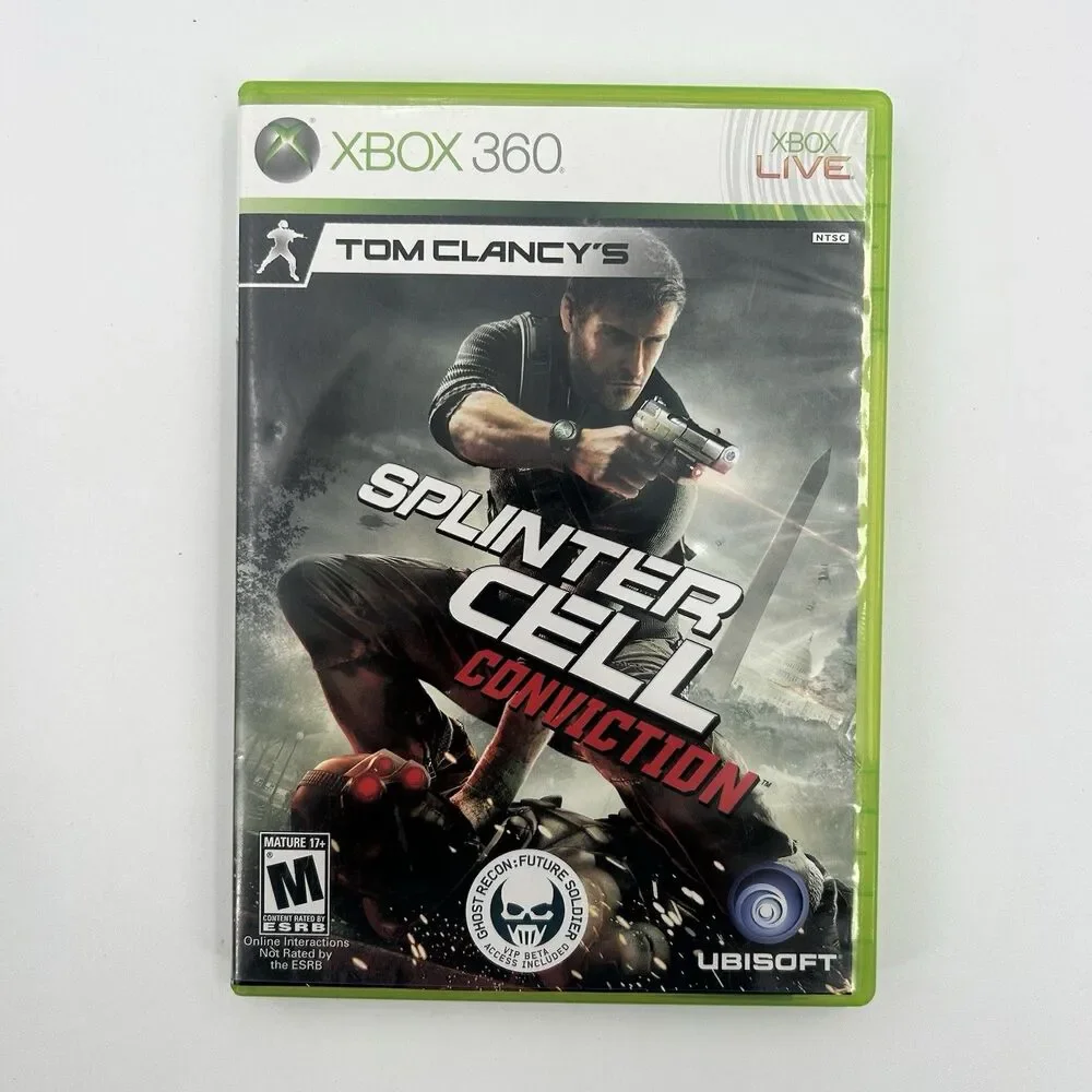 Splinter Cell: Conviction (Xbox 360) White Label CIB Tested Fast Shipping